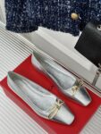 Ferragamo - Ballet Flat with Asymmetric Bow