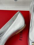 Ferragamo - Ballet Flat with Asymmetric Bow