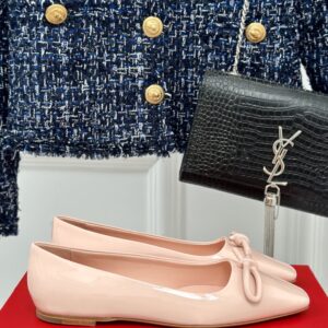 Ferragamo - Ballet Flat with Asymmetric Bow