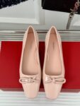 Ferragamo - Ballet Flat with Asymmetric Bow