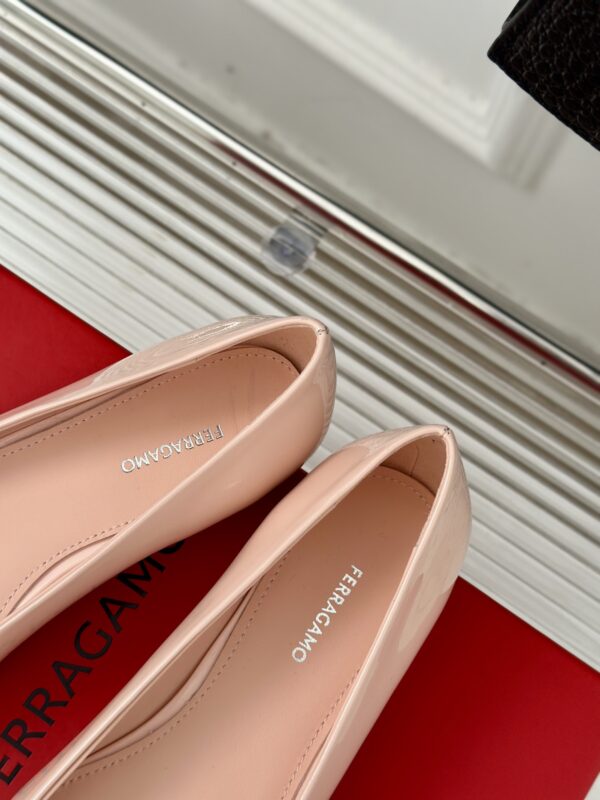 Ferragamo - Ballet Flat with Asymmetric Bow