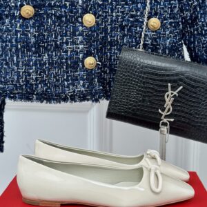 Ferragamo - Ballet Flat with Asymmetric Bow