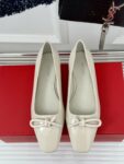 Ferragamo - Ballet Flat with Asymmetric Bow