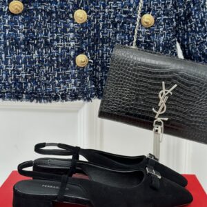 Ferragamo - Drop Bow Ornament Slingback