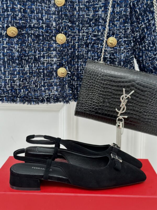 Ferragamo - Drop Bow Ornament Slingback