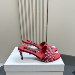 Dolce&Gabbana - SATIN MULES WITH EMBROIDERY