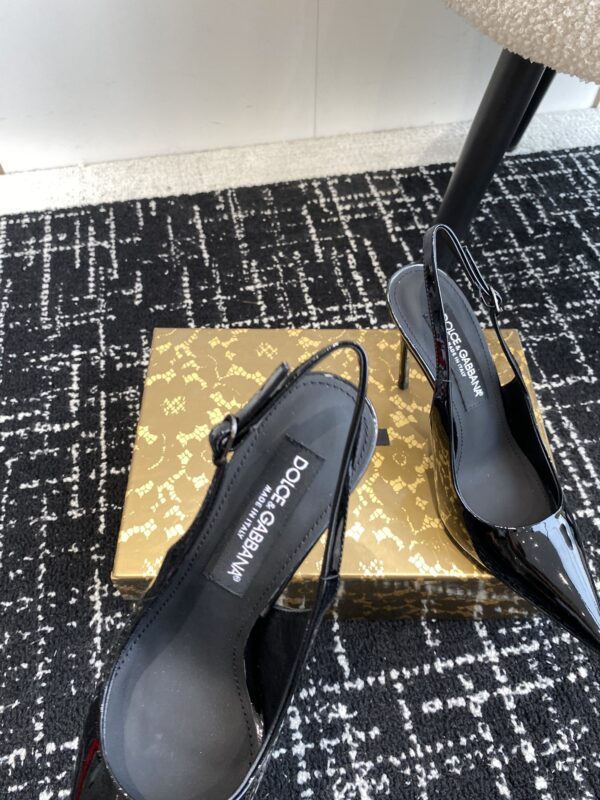 Dolce&Gabbana - POLISHED CALFSKIN SLINGBACKS