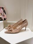 Dolce&Gabbana - LACE RAINBOW PUMPS WITH BROOCH DETAILING
