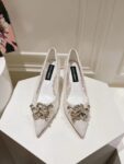 Dolce&Gabbana - LACE RAINBOW PUMPS WITH BROOCH DETAILING
