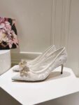 Dolce&Gabbana - LACE RAINBOW PUMPS WITH BROOCH DETAILING