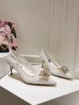 Dolce&Gabbana - LACE RAINBOW PUMPS WITH BROOCH DETAILING