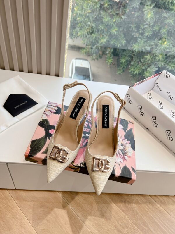 Dolce&Gabbana - RAFFIA SLINGBACKS