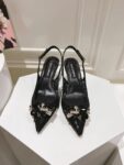 Dolce&Gabbana - RAINBOW LACE SLINGBACKS IN LUREX LACE
