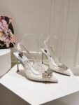 Dolce&Gabbana - RAINBOW LACE SLINGBACKS IN LUREX LACE