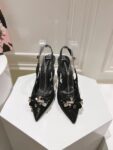 Dolce&Gabbana - RAINBOW LACE SLINGBACKS IN LUREX LACE