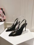 Dolce&Gabbana - RAINBOW LACE SLINGBACKS IN LUREX LACE