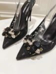 Dolce&Gabbana - RAINBOW LACE SLINGBACKS IN LUREX LACE