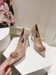 Dolce&Gabbana - LACE RAINBOW PUMPS WITH BROOCH DETAILING