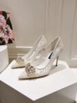 Dolce&Gabbana - LACE RAINBOW PUMPS WITH BROOCH DETAILING