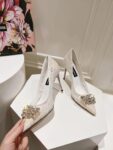 Dolce&Gabbana - LACE RAINBOW PUMPS WITH BROOCH DETAILING