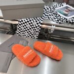 Balenciaga - WOMEN'S FURRY SLIDE SANDAL
