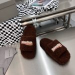 Balenciaga - WOMEN'S FURRY SLIDE SANDAL