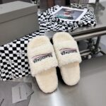 Balenciaga - WOMEN'S FURRY SLIDE SANDAL