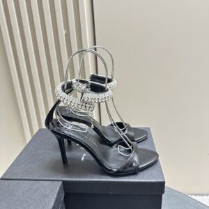 Giuseppe Zanotti – Rhinestone High-Heeled Sandals