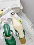 Manolo Blahnik - Lutara Mules Flat