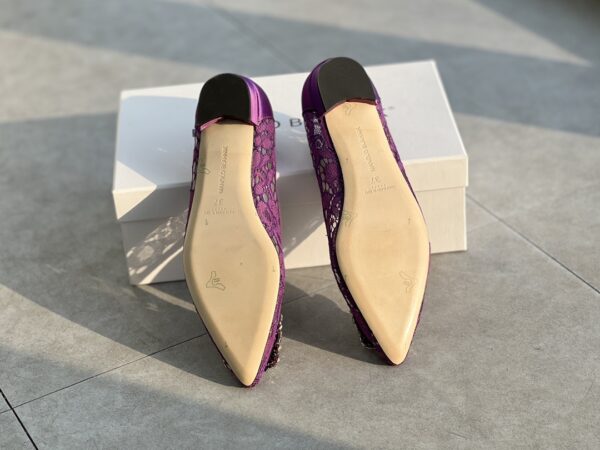 Manolo Blahnik - Hangisi Lace Flat
