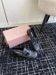 Miu Miu - Brushed Leather T-Strap Brogue Shoes