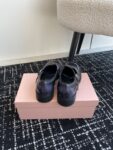 Miu Miu - Brushed Leather T-Strap Brogue Shoes
