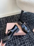 Miu Miu - Brushed Leather T-Strap Brogue Shoes