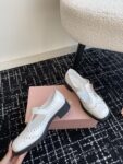 Miu Miu - Brushed Leather T-Strap Brogue Shoes