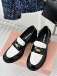 Miu Miu - Brushed Leather Loafers