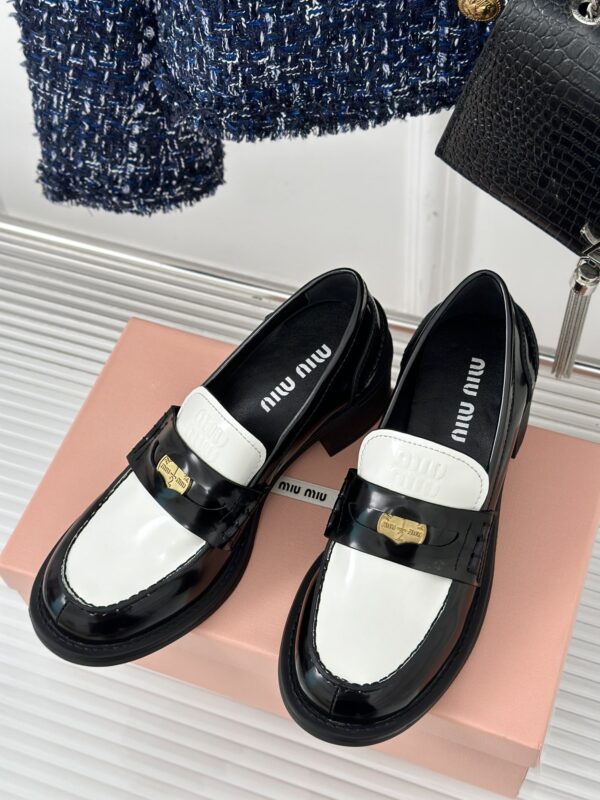 Miu Miu - Brushed Leather Loafers