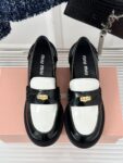 Miu Miu - Brushed Leather Loafers
