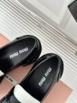 Miu Miu - Brushed Leather Loafers
