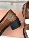 Miu Miu - Brushed Leather Loafers