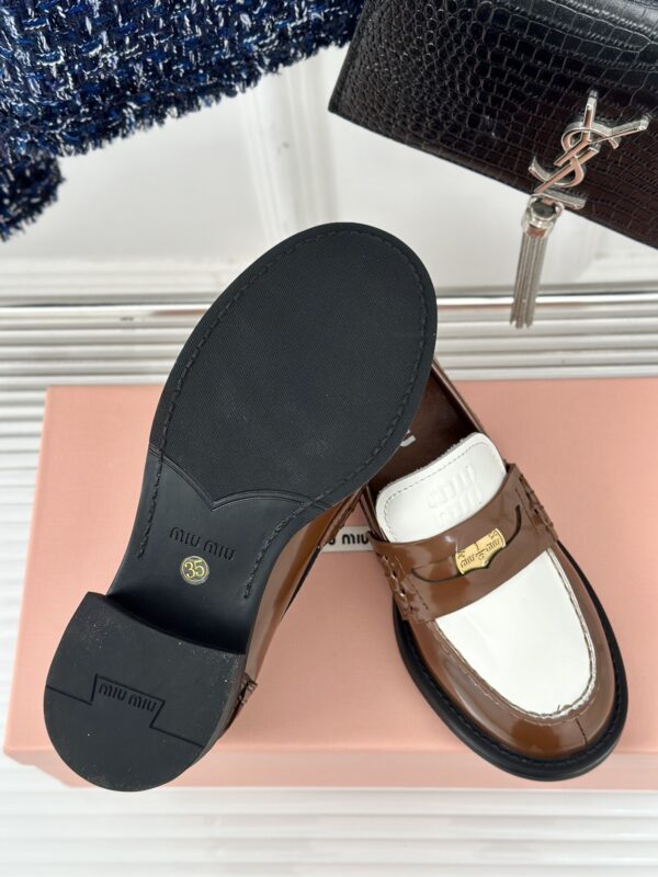 Miu Miu - Brushed Leather Loafers