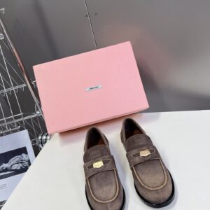 Miu Miu - Faded Suede Loafers