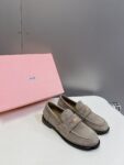Miu Miu - Faded Suede Loafers