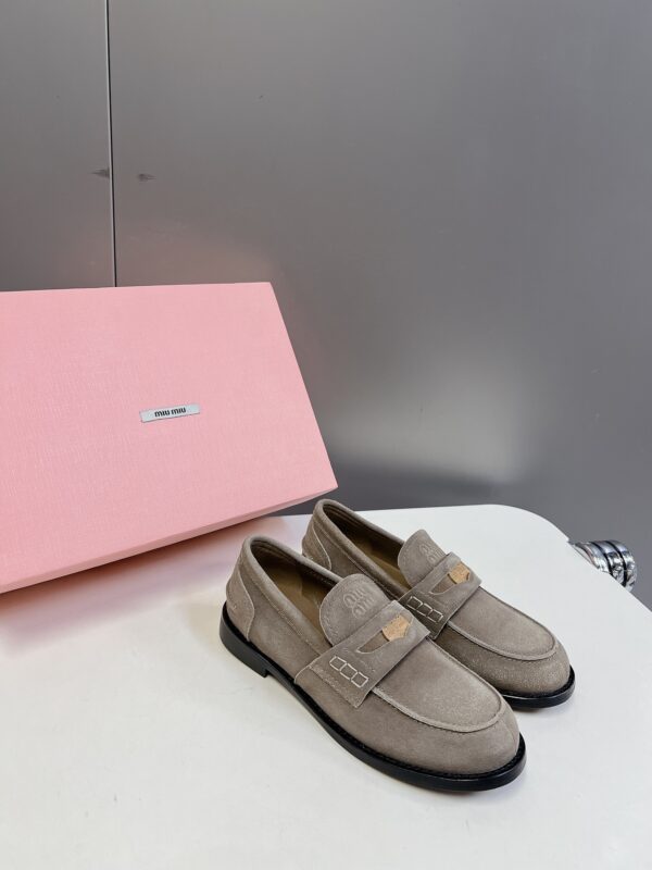 Miu Miu - Faded Suede Loafers