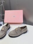 Miu Miu - Faded Suede Loafers
