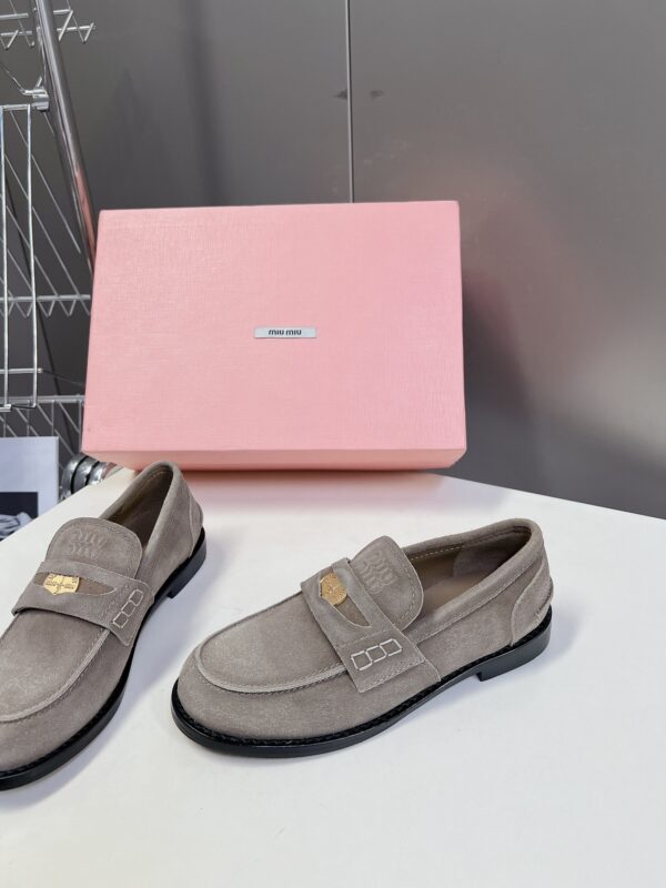 Miu Miu - Faded Suede Loafers