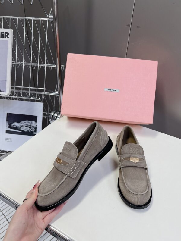 Miu Miu - Faded Suede Loafers