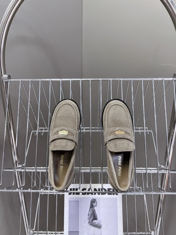 Miu Miu - Faded Suede Loafers