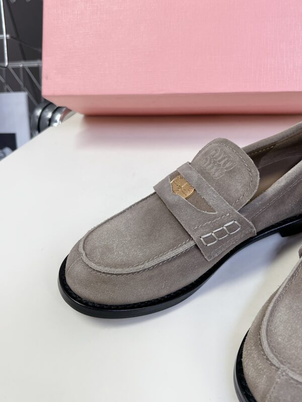 Miu Miu - Faded Suede Loafers