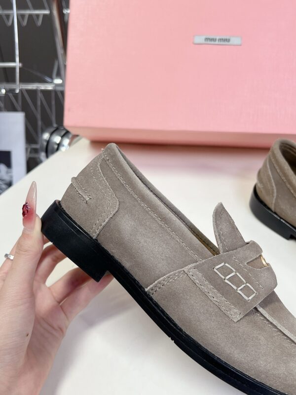 Miu Miu - Faded Suede Loafers