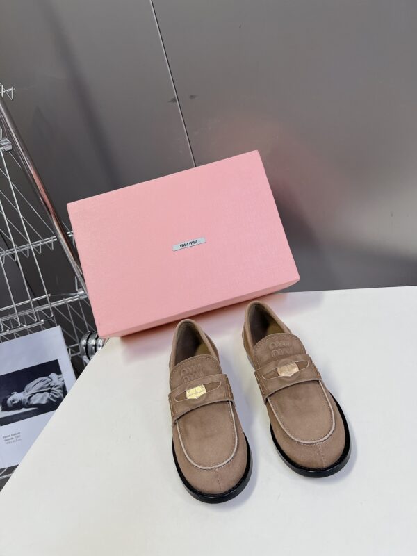 Miu Miu - Faded Suede Loafers